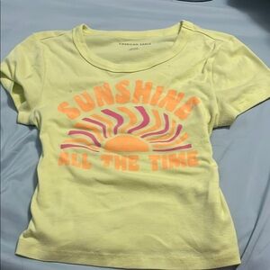 American Eagle Yellow Graphic Tee